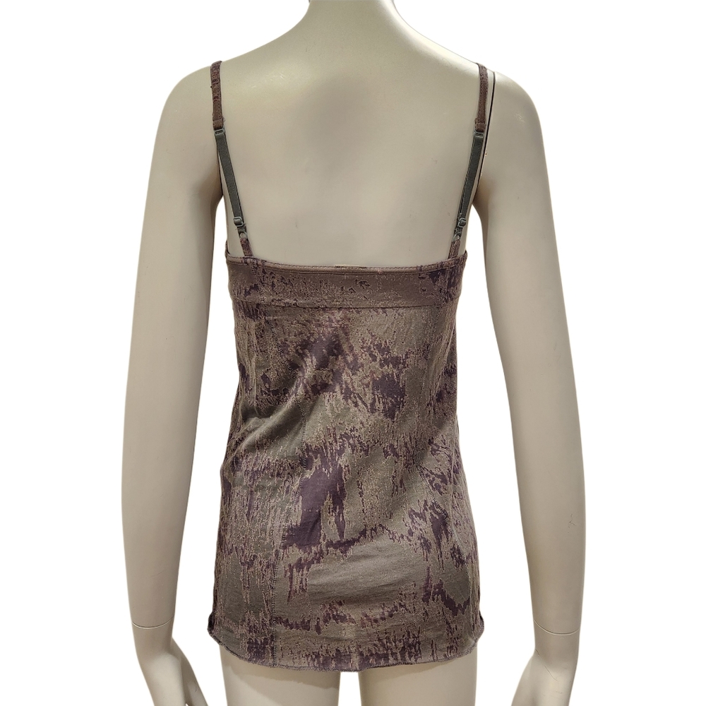 XS Aritzia Wilfred Supima Moda Barre Bustier Tank Top - Grey/Purple - Picture 8 of 9